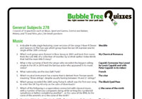 General Subjects 278 General Subjects 278